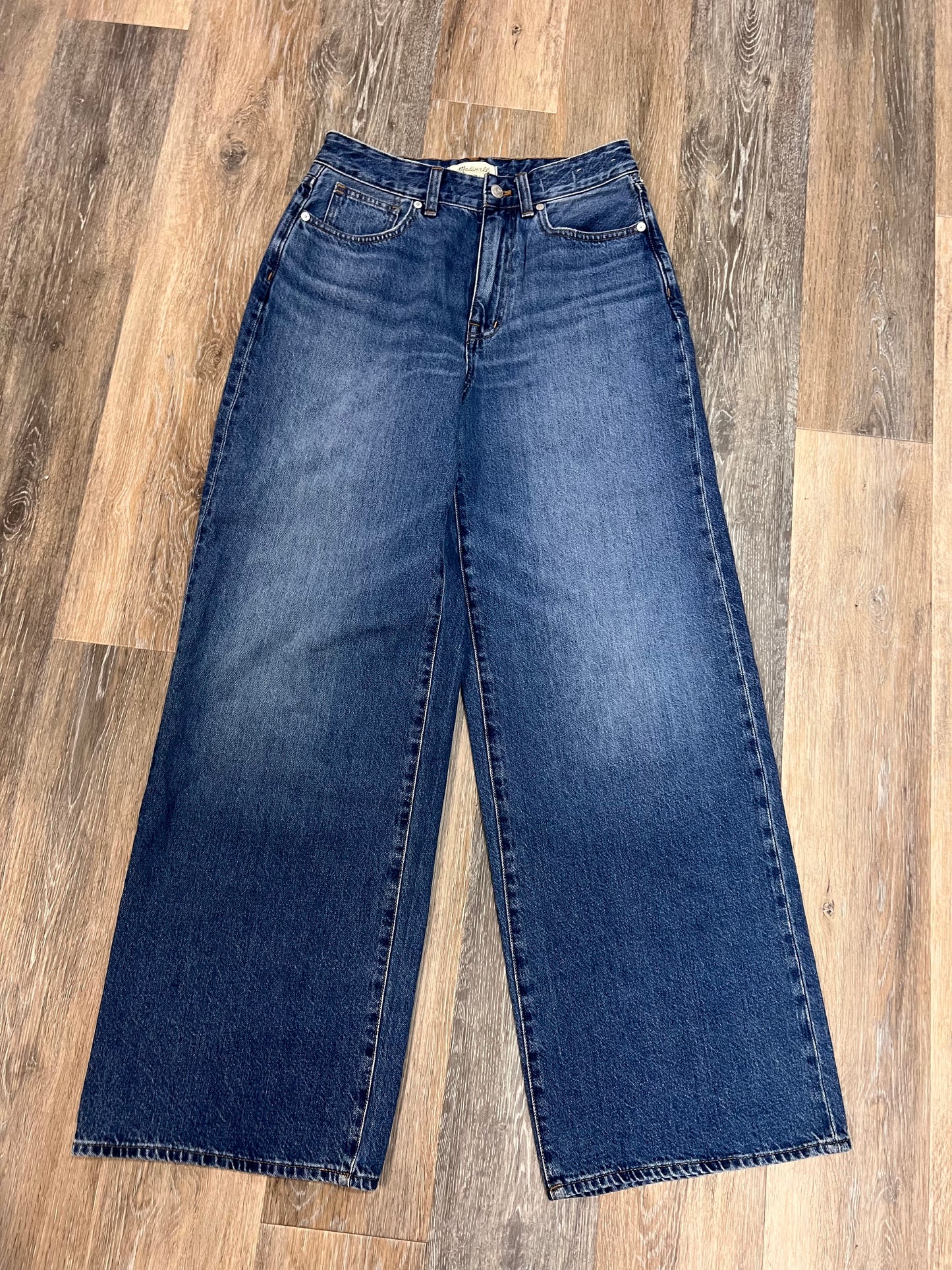 Jeans Wide Leg By Madewell In Blue Denim, Size: 6/28