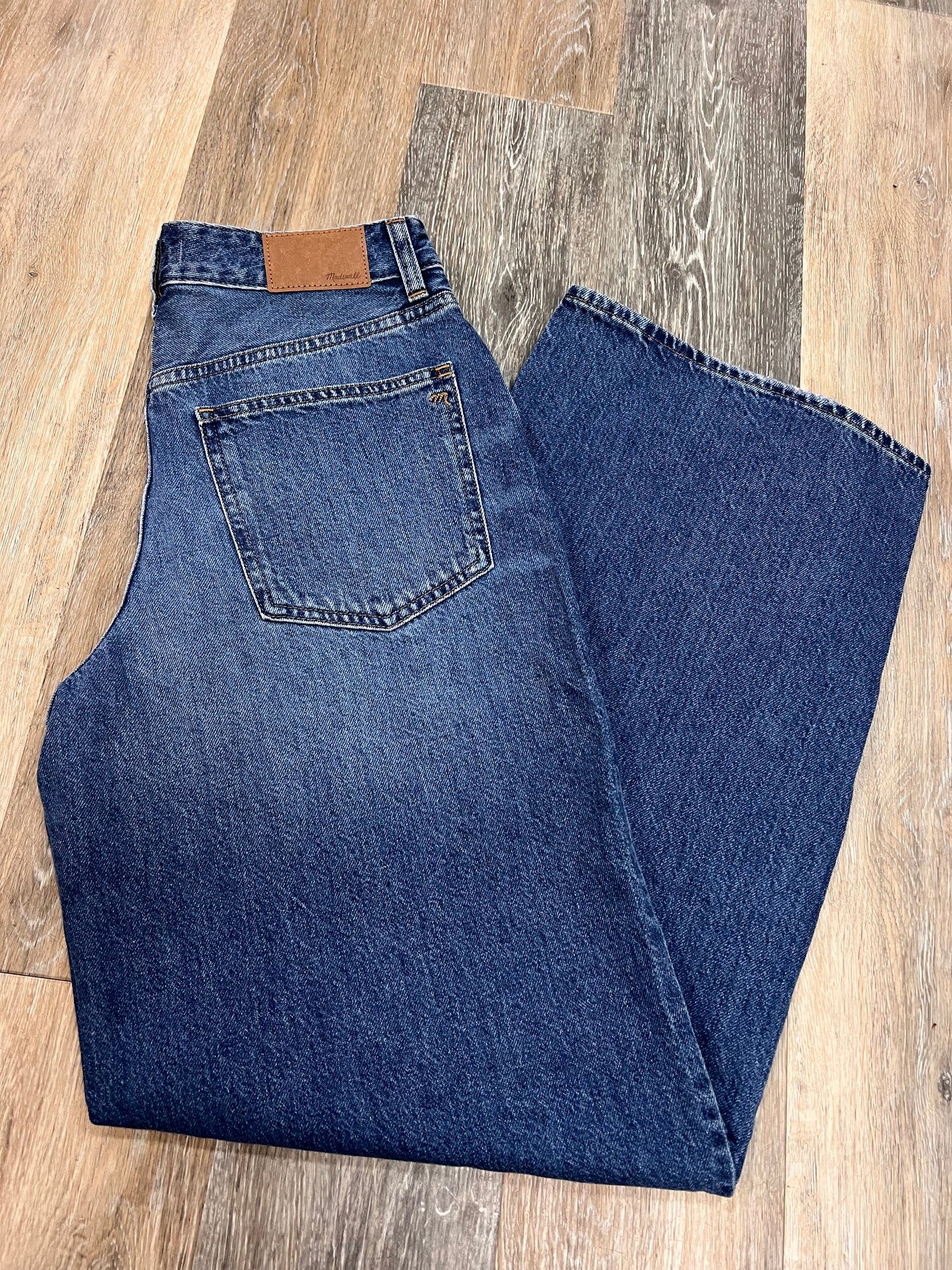 Jeans Wide Leg By Madewell In Blue Denim, Size: 6/28