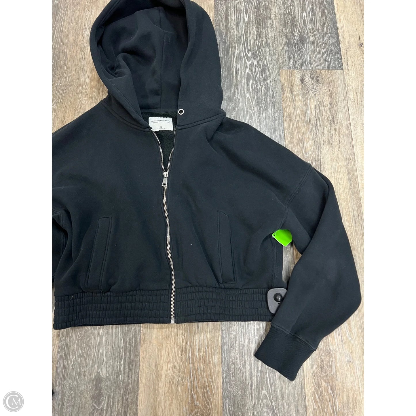 Athletic Sweatshirt Hoodie By Abercrombie And Fitch In Black, Size: M