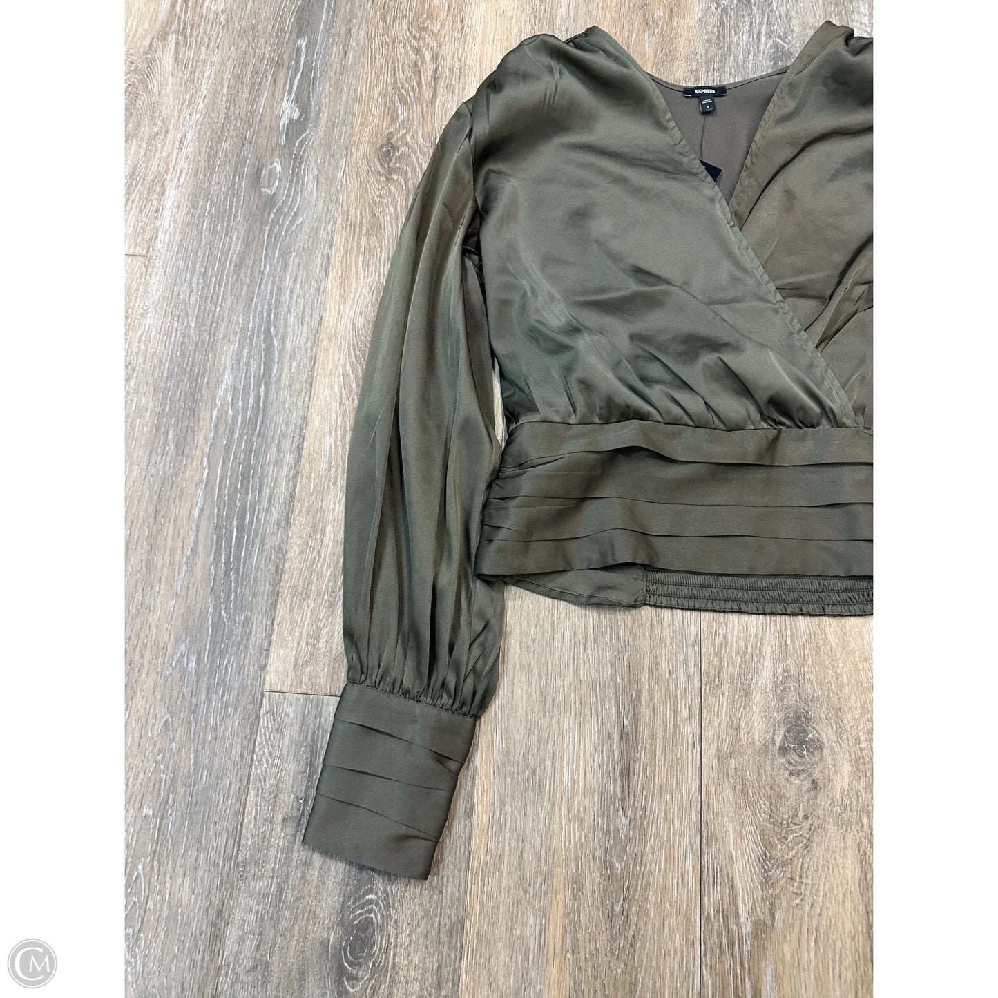 Top Long Sleeve By Express In Green, Size: S