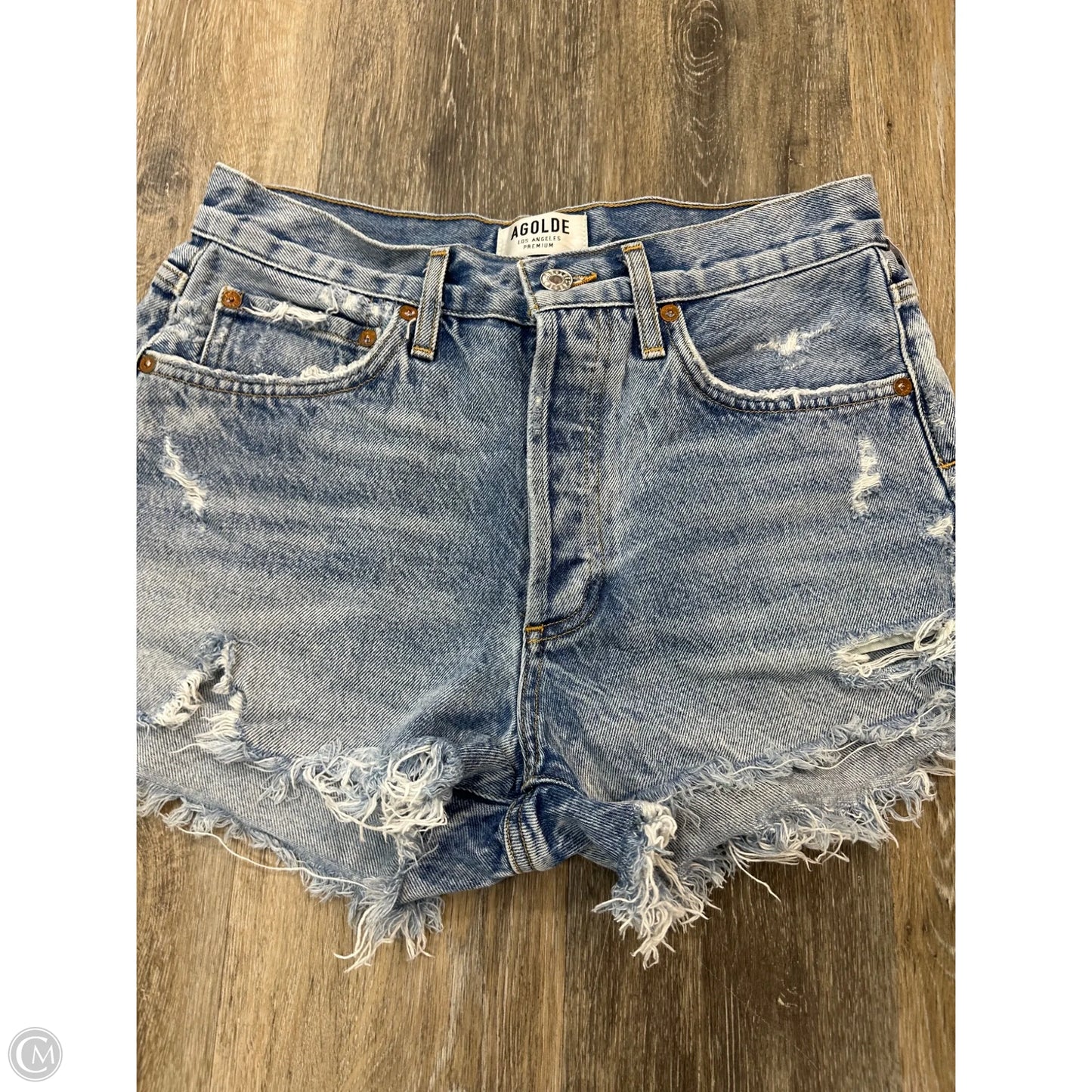 Shorts By Agolde In Blue Denim, Size: 2