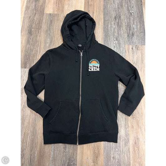 Athletic Sweatshirt Hoodie By Salty crew In Black, Size: M
