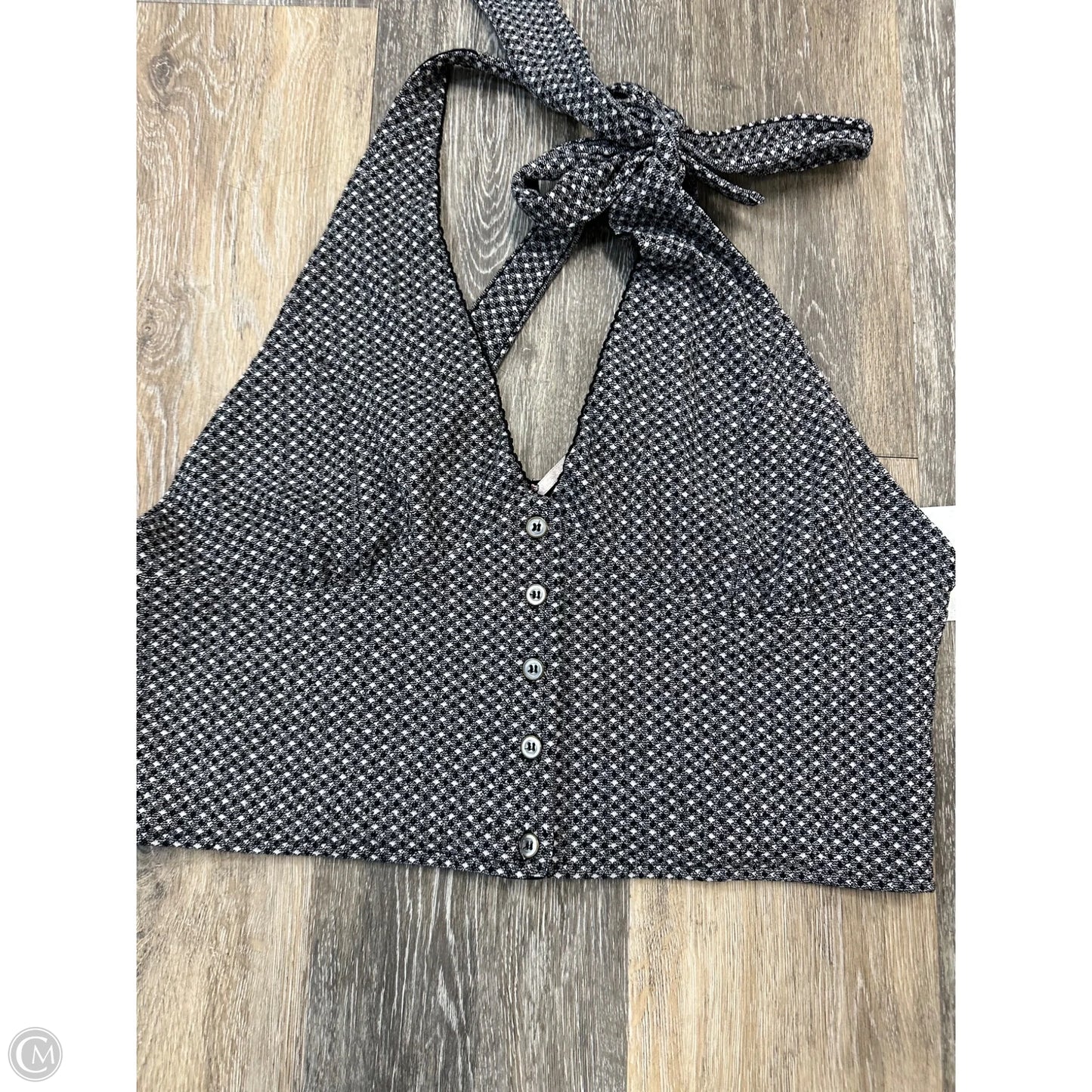 Tank Top By Free People In Black & White, Size: L
