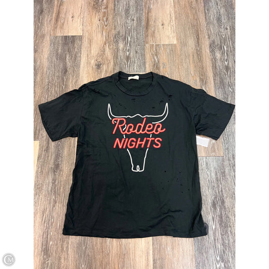Top Short Sleeve By Refined Canvas In Black, Size: S
