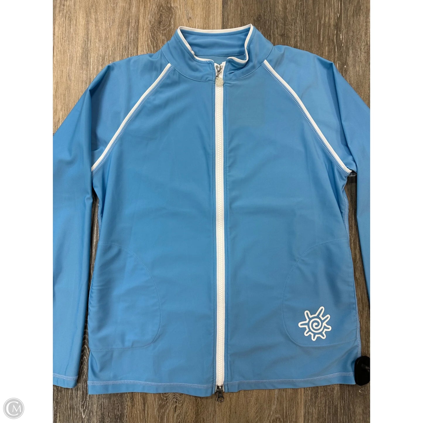 Athletic Jacket By UV Skins In Blue, Size: M