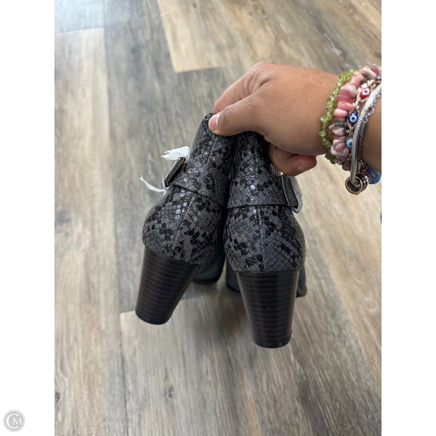 Boots Ankle Heels By Vionic In Animal Print, Size: 8.5