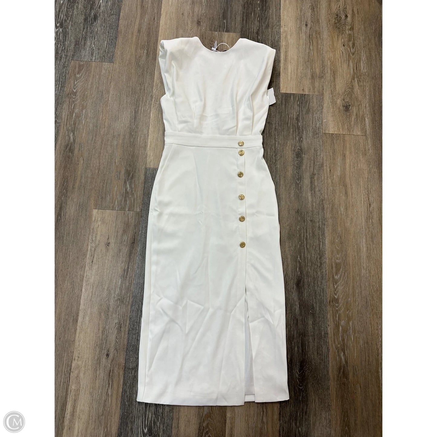 Dress Casual Midi By Fehaute In Cream, Size: 2