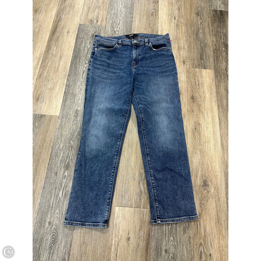 Jeans Straight By Hudson In Blue Denim, Size: 12
