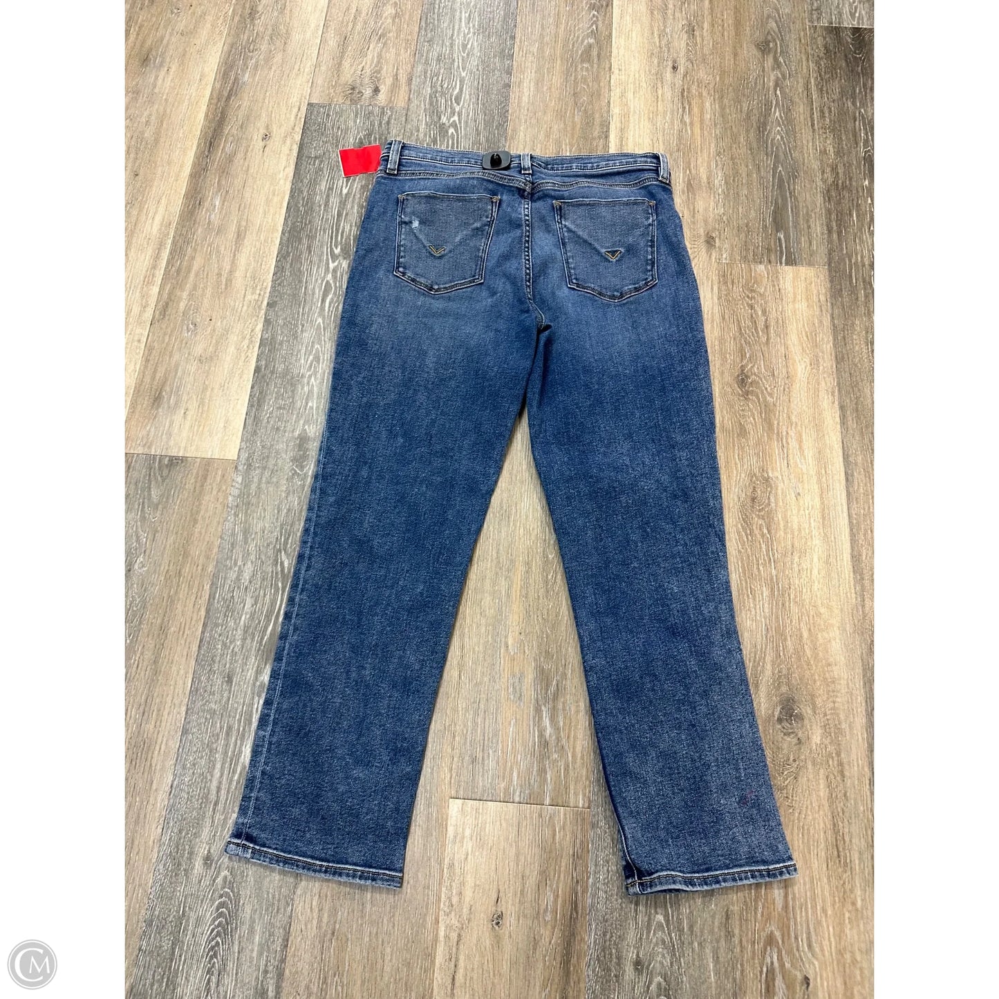 Jeans Straight By Hudson In Blue Denim, Size: 12