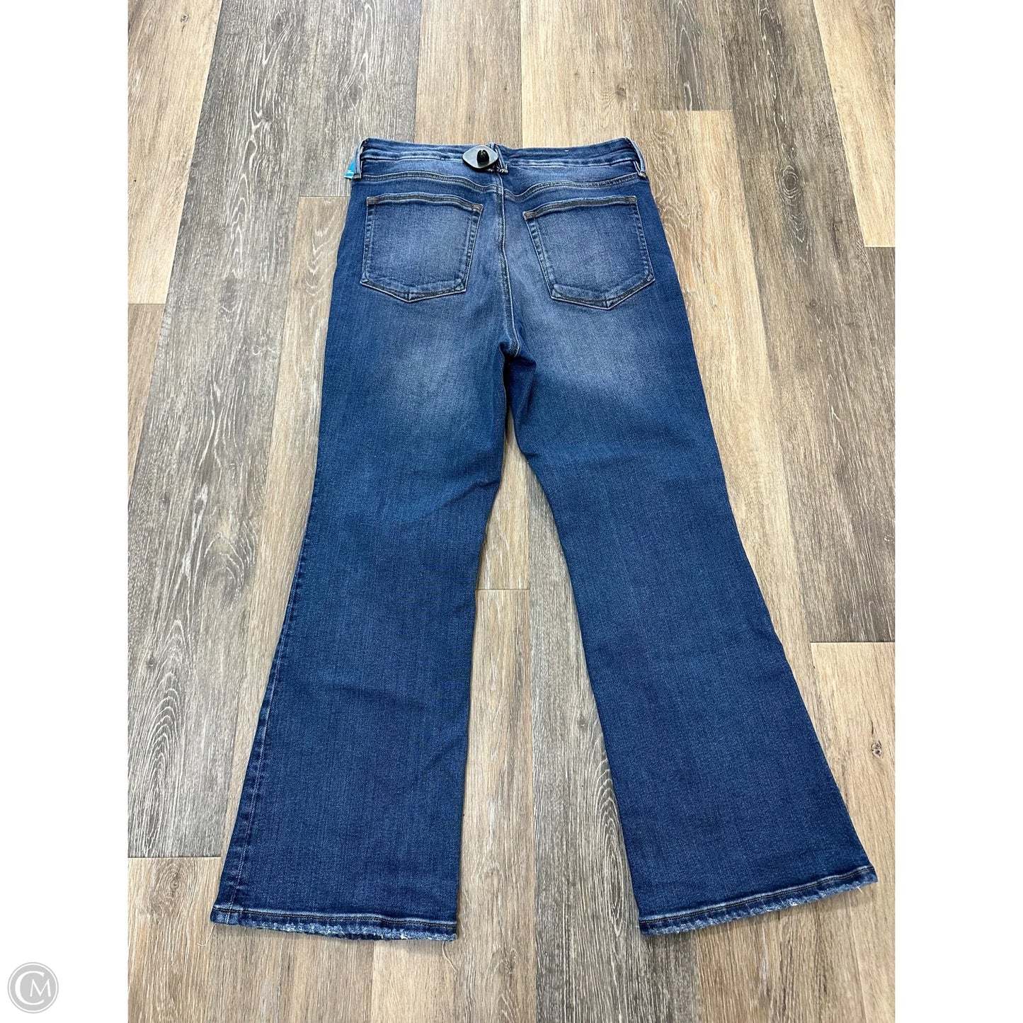 Jeans Flared By Good American In Blue Denim, Size: 10