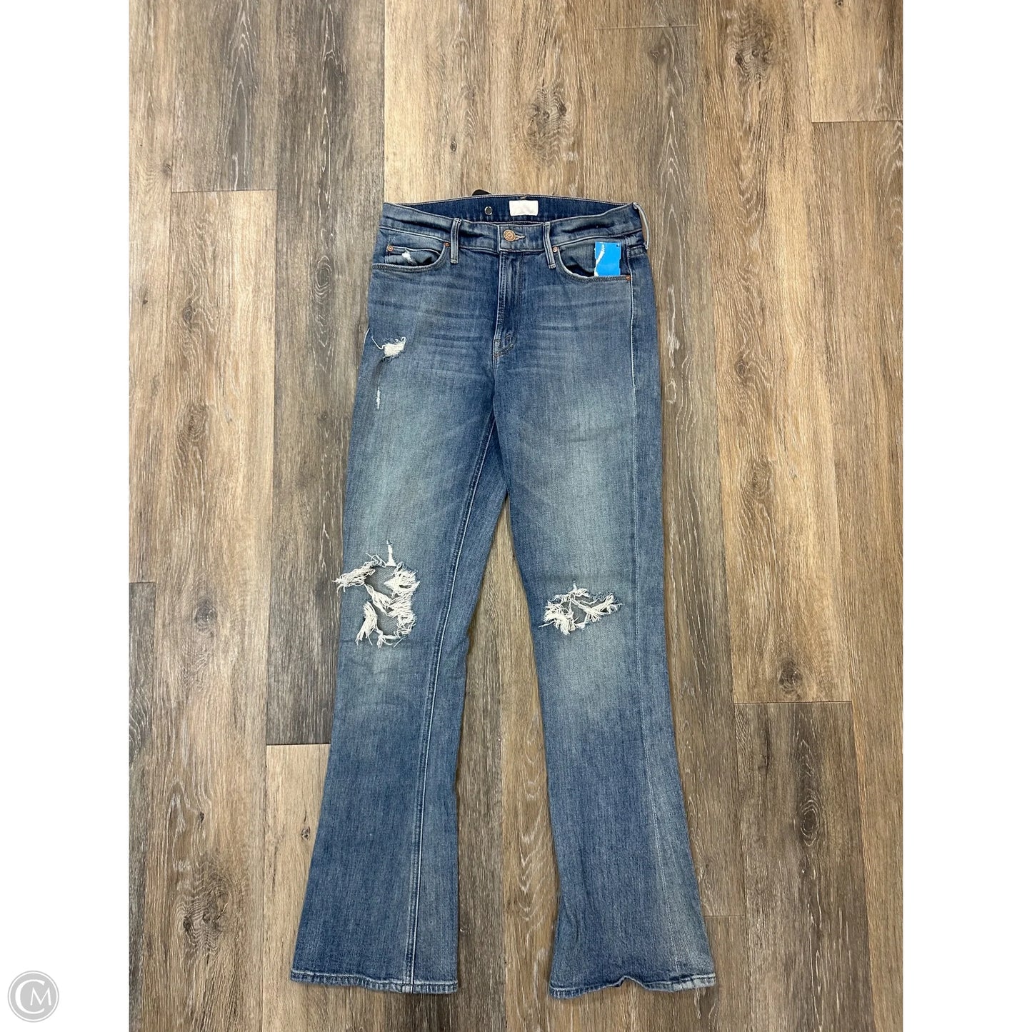 Jeans Boot Cut By Mother In Blue Denim, Size: 4