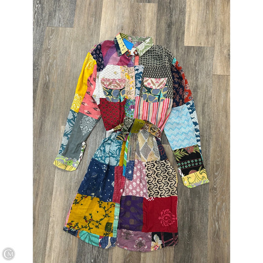 Dress Casual Midi By Ashley Taylor In Multi-colored, Size: M