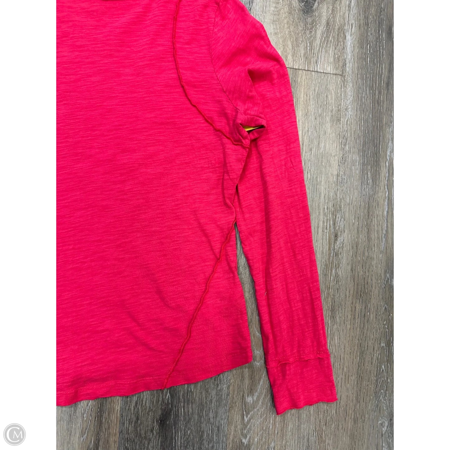 Top Long Sleeve By Pilcro In Red, Size: M