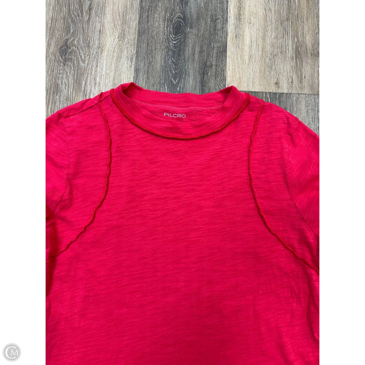 Top Long Sleeve By Pilcro In Red, Size: M