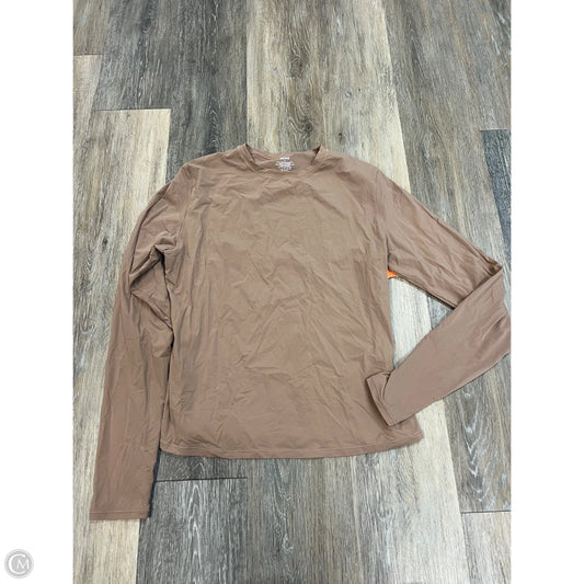 Top Long Sleeve By Skims In Brown, Size: Xl