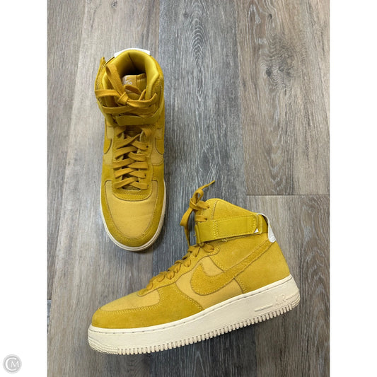 Shoes Athletic By Nike In Yellow, Size: 8