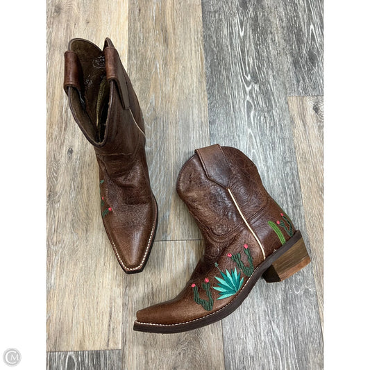 -Boots Western By Nocona In Brown, Size: 7.5