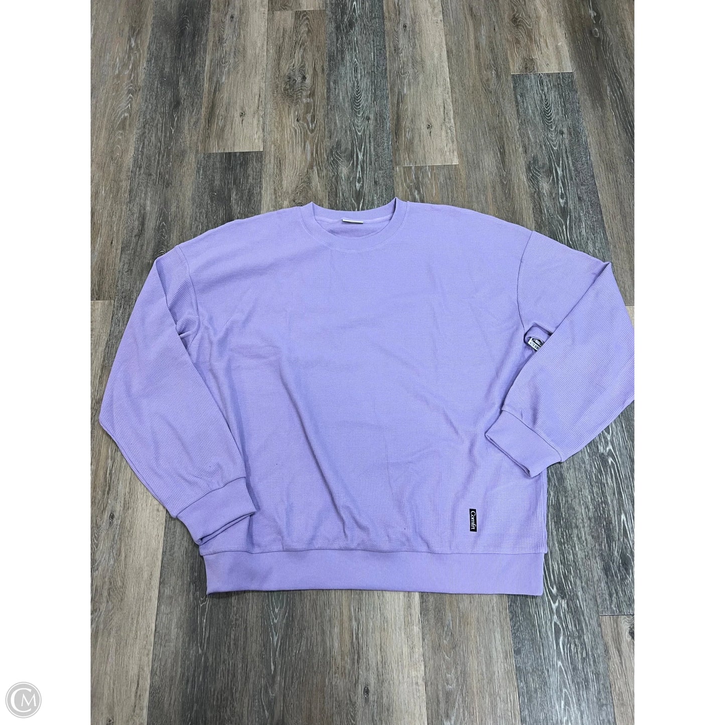 Top Long Sleeve By Comfrt In Purple, Size: 3x
