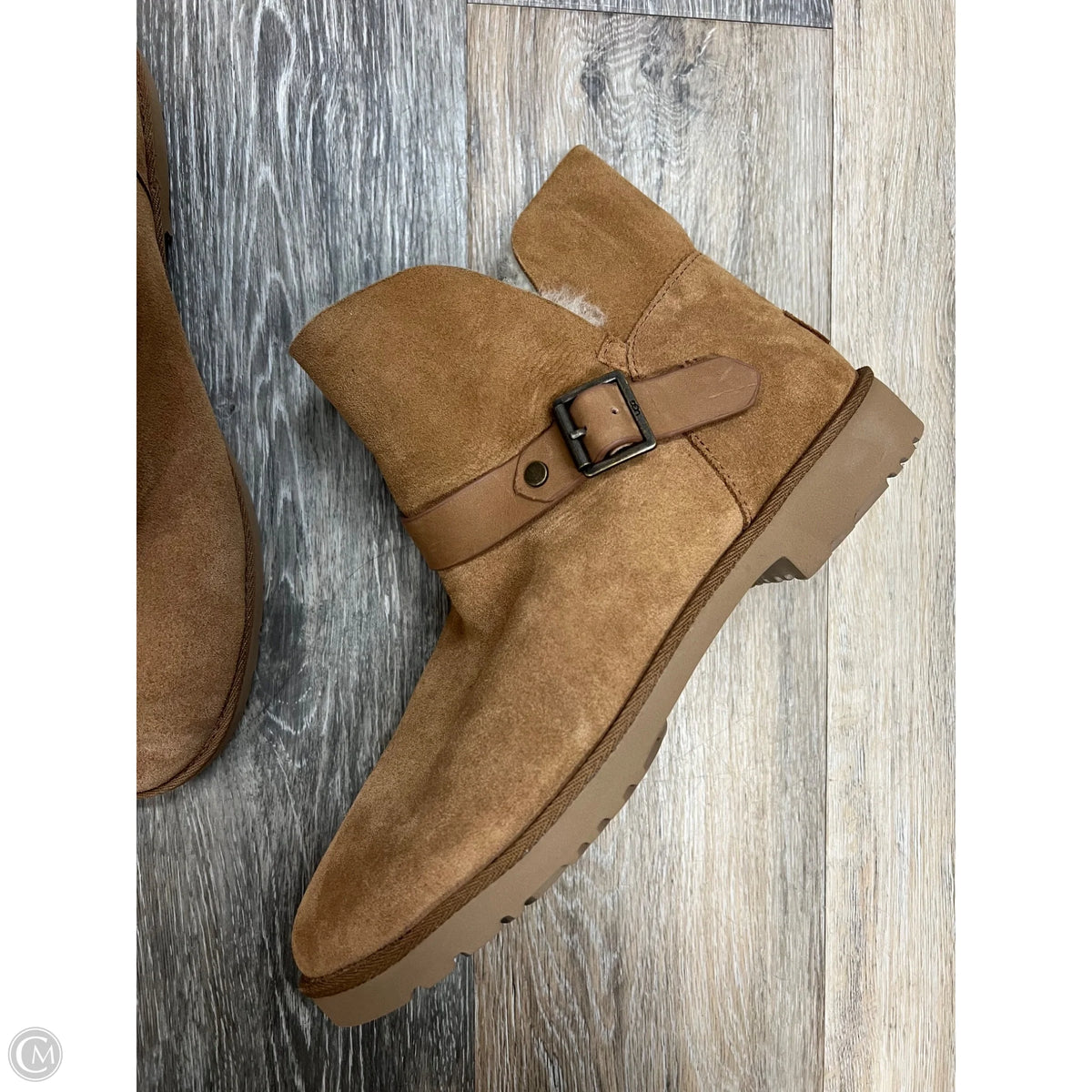 Boots Designer By Ugg In Brown, Size: 10