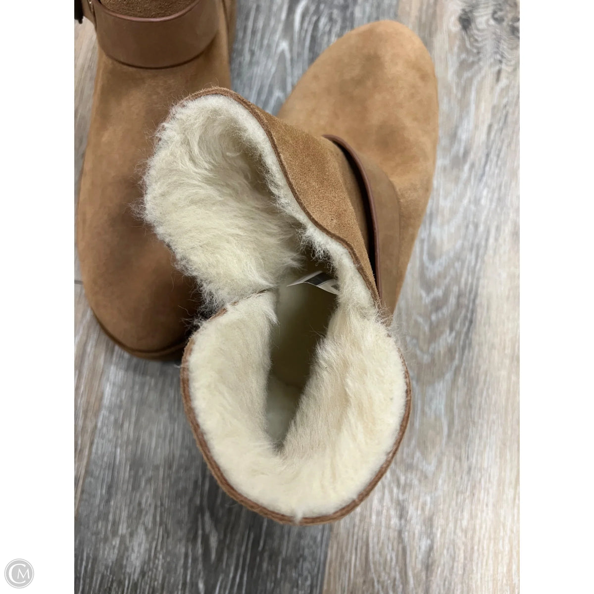 Boots Designer By Ugg In Brown, Size: 10