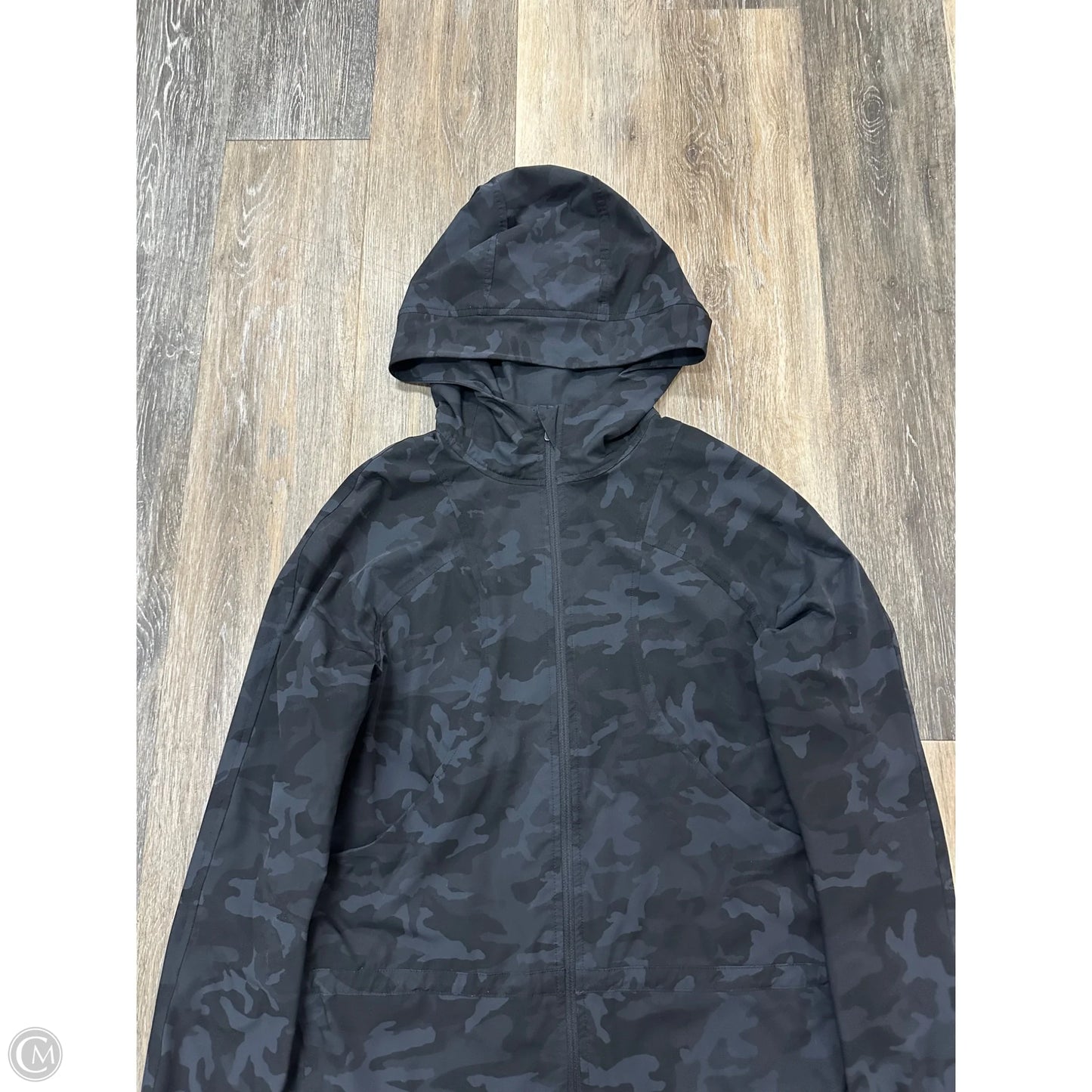 Athletic Jacket By Lululemon In Black, Size: 4