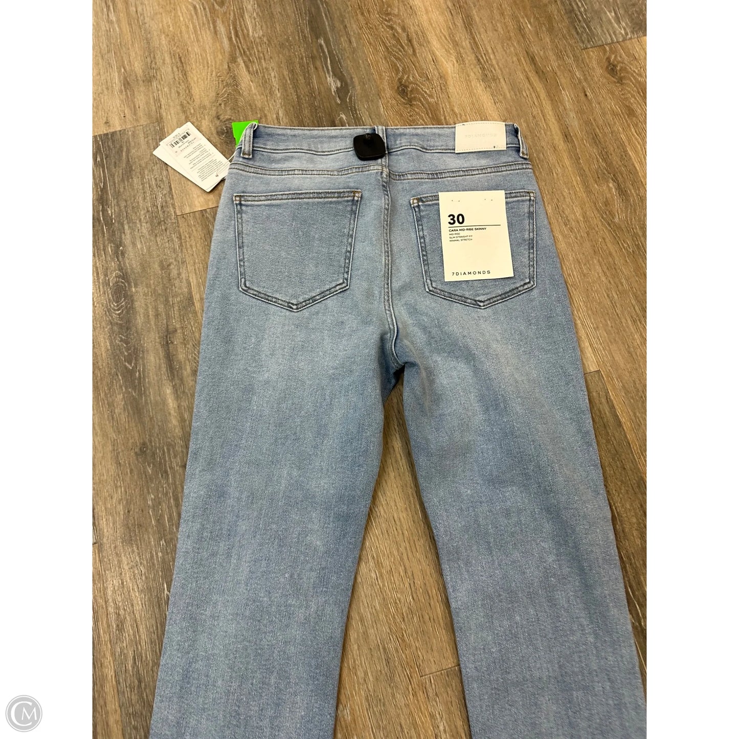 Jeans Straight By 7 Diamonds In Blue Denim, Size: 10