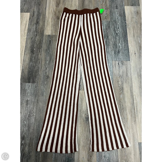 Pants Lounge By Zara In Striped Pattern, Size: M