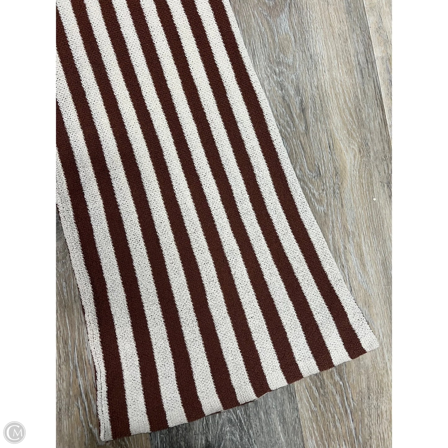 Pants Lounge By Zara In Striped Pattern, Size: M