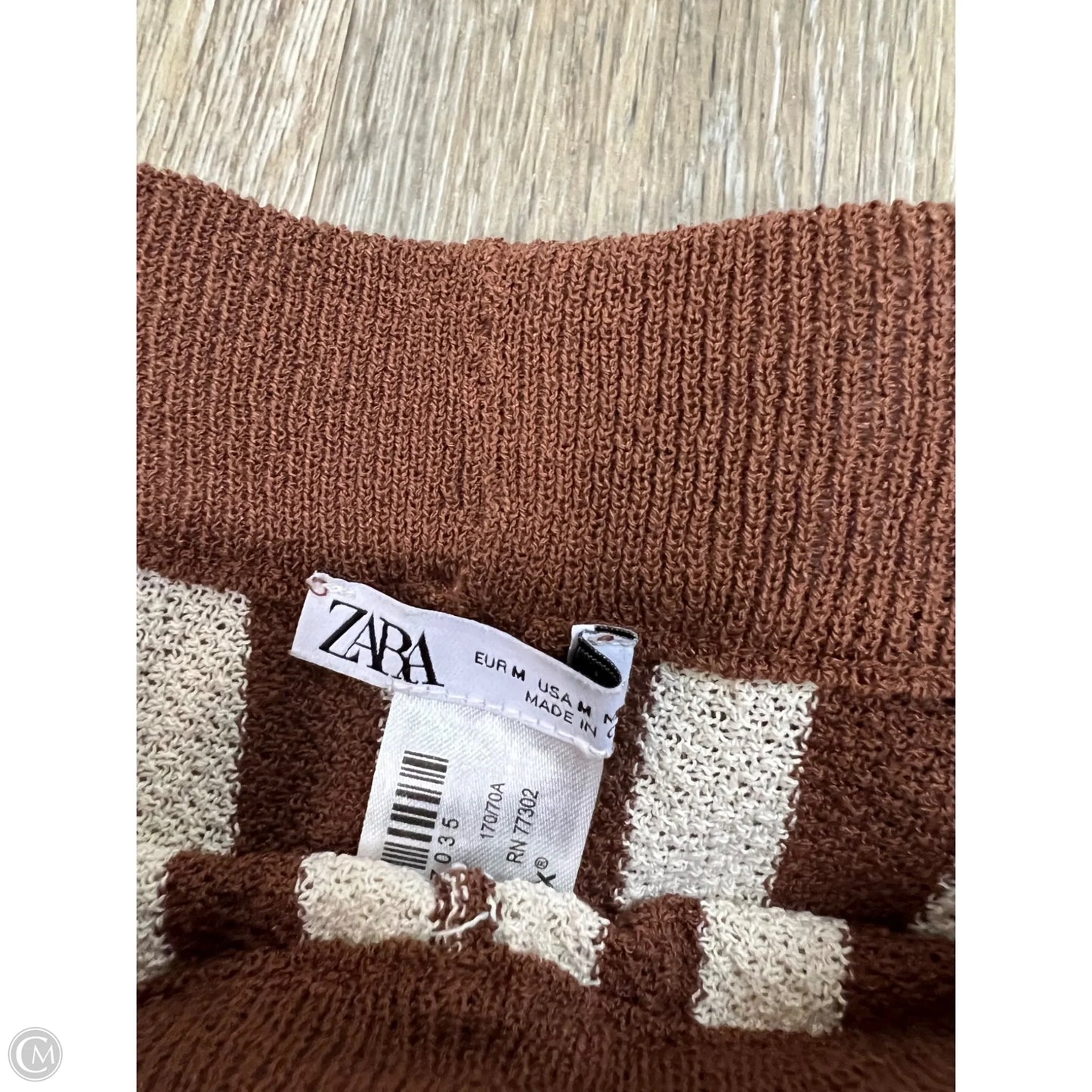 Pants Lounge By Zara In Striped Pattern, Size: M
