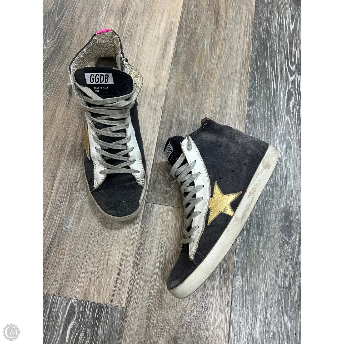 Shoes Luxury Designer By Golden Goose In Grey, Size: 8/38