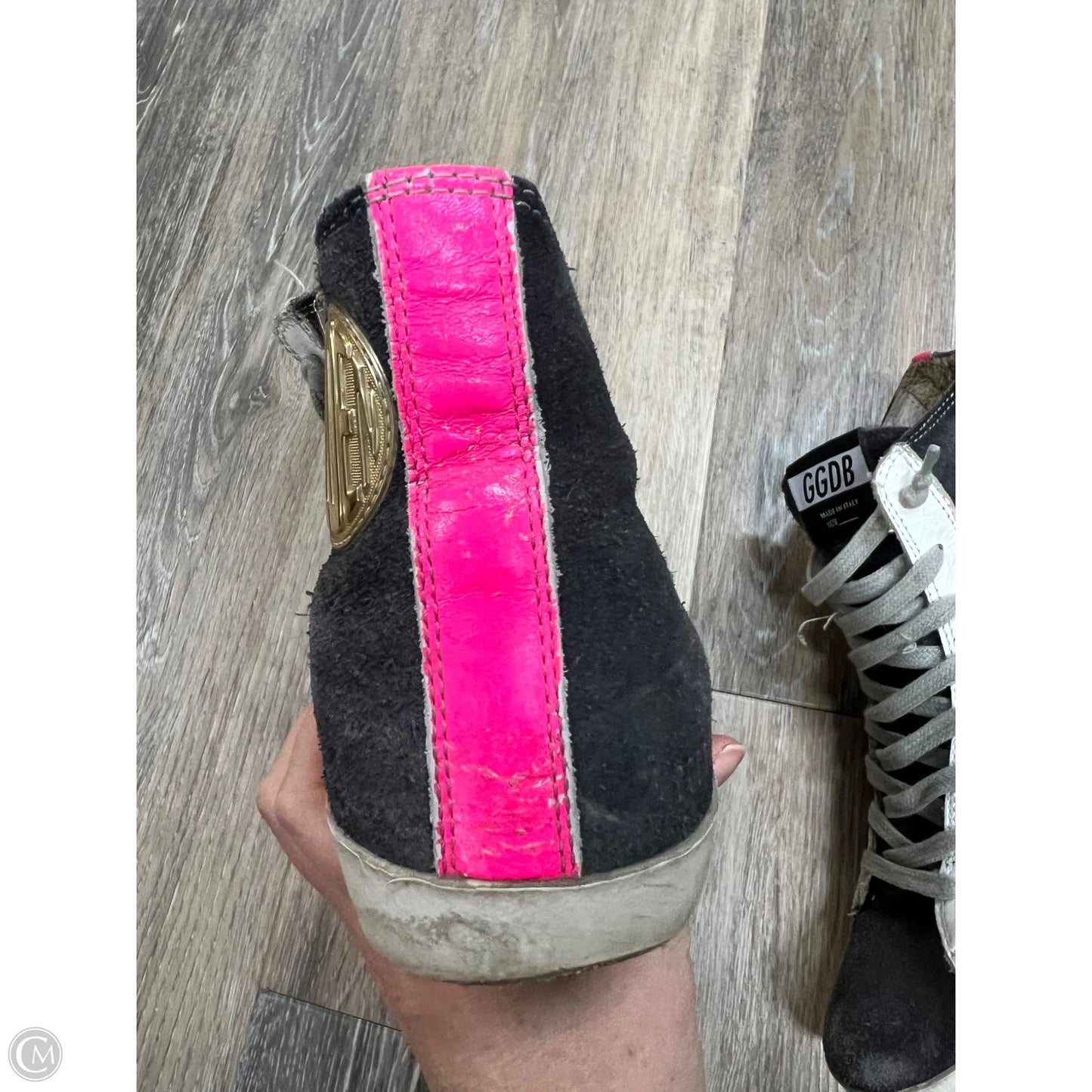 Shoes Luxury Designer By Golden Goose In Grey, Size: 8/38