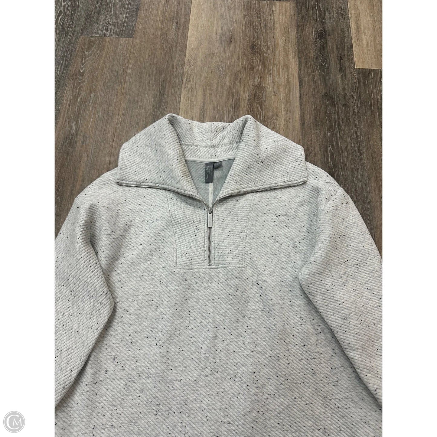 Athletic Sweatshirt Collar By Sweaty Betty In Grey, Size: 12