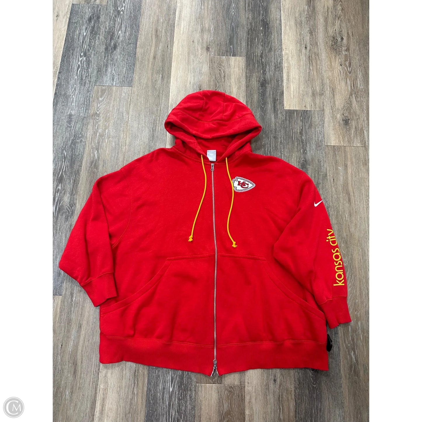 Athletic Sweatshirt Hoodie By Nike Apparel In Red, Size: 3x