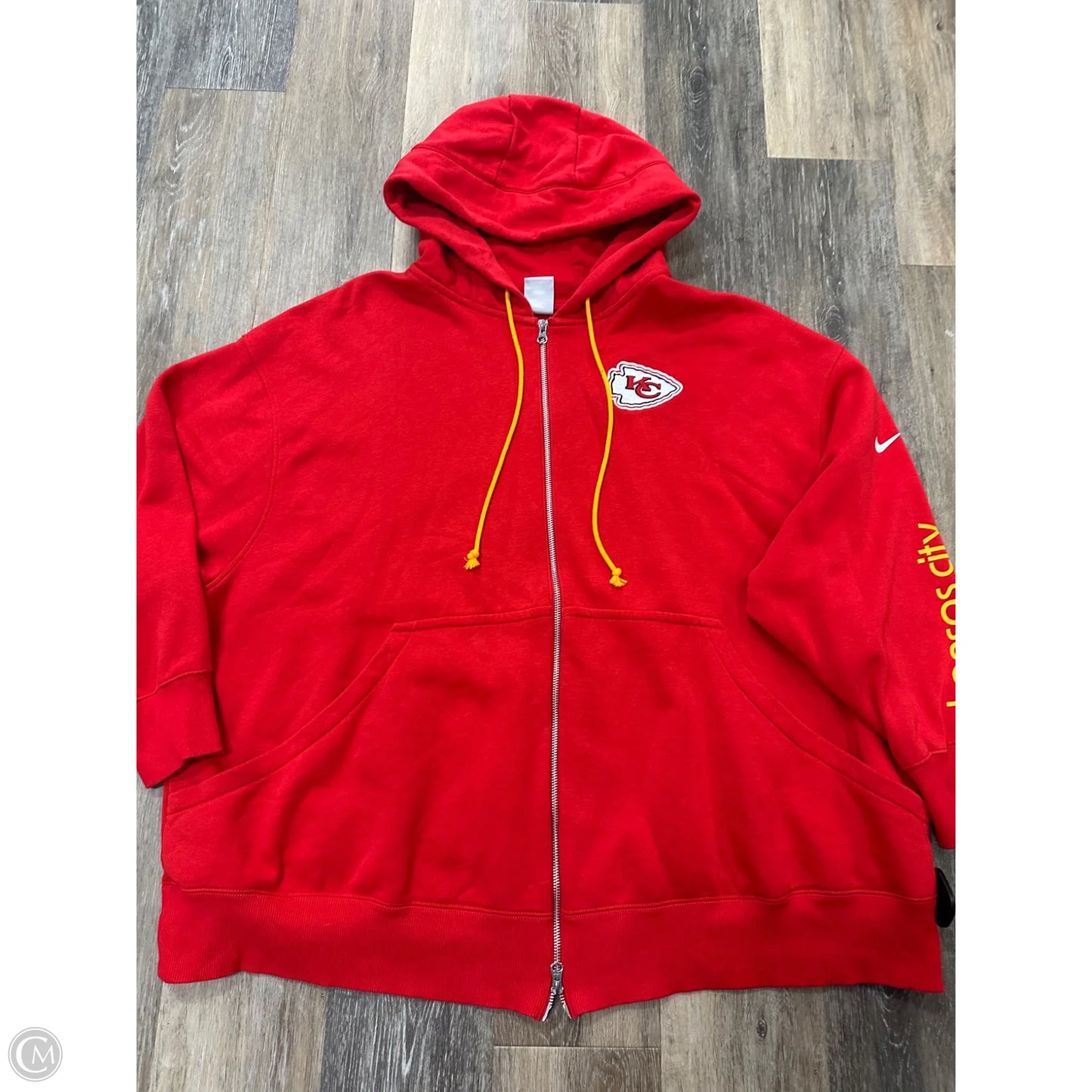Athletic Sweatshirt Hoodie By Nike Apparel In Red, Size: 3x