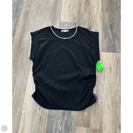 Top Short Sleeve By Madewell In Black, Size: S