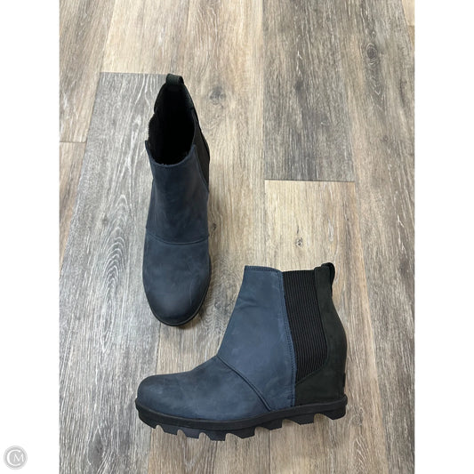 Boots Ankle Heels By Sorel In Navy, Size: 10