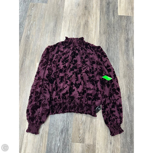 Top Long Sleeve By Lost + Wander In Purple, Size: M