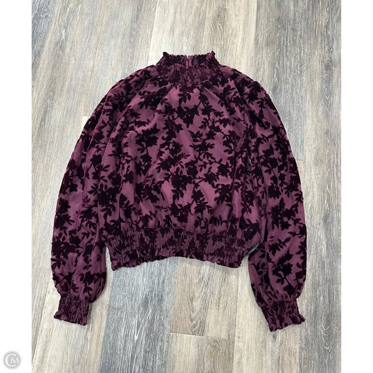 Top Long Sleeve By Lost + Wander In Purple, Size: L
