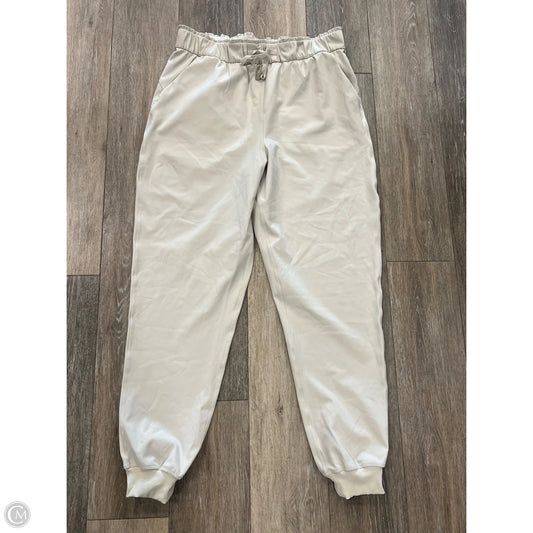 Athletic Pants By Lululemon In Cream, Size: 10