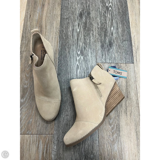 Boots Ankle Heels By Toms In Tan, Size: 9