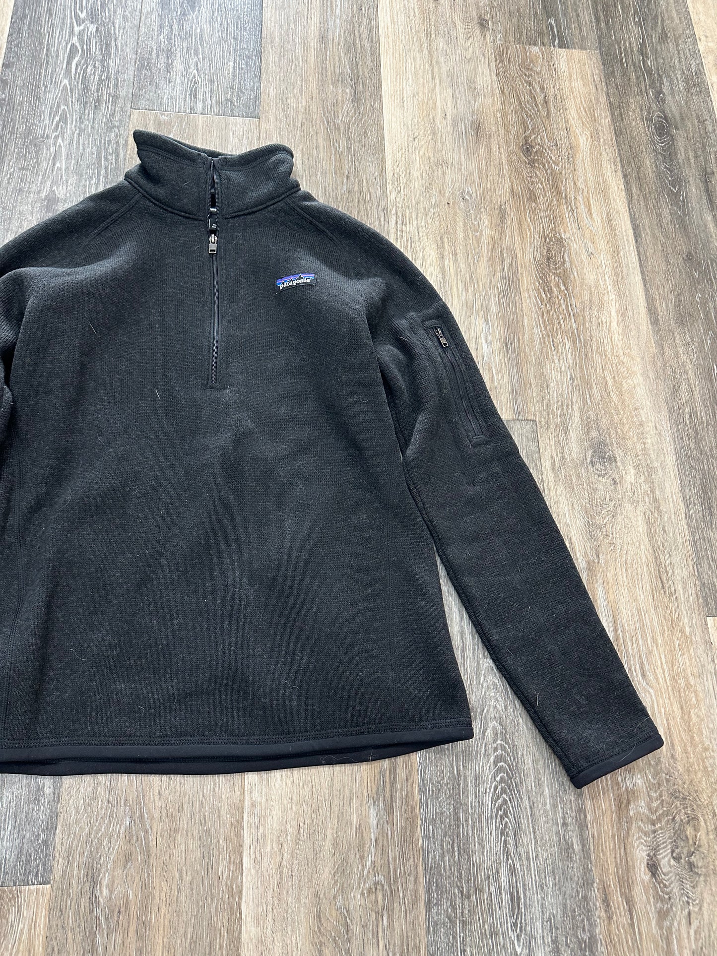 Black Athletic Sweatshirt Collar Patagonia, Size S