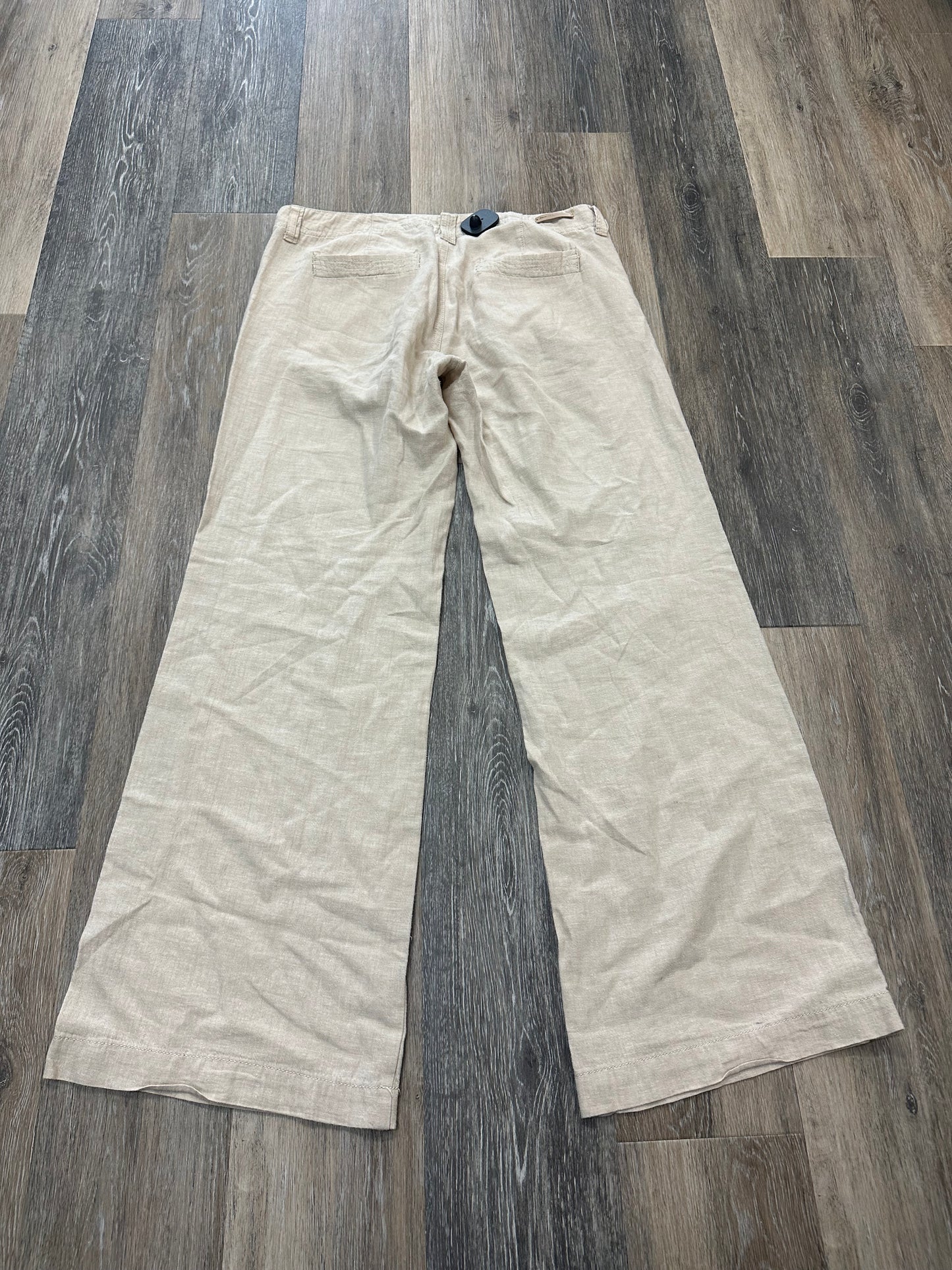 Cream Pants Linen Pilcro, Size 6