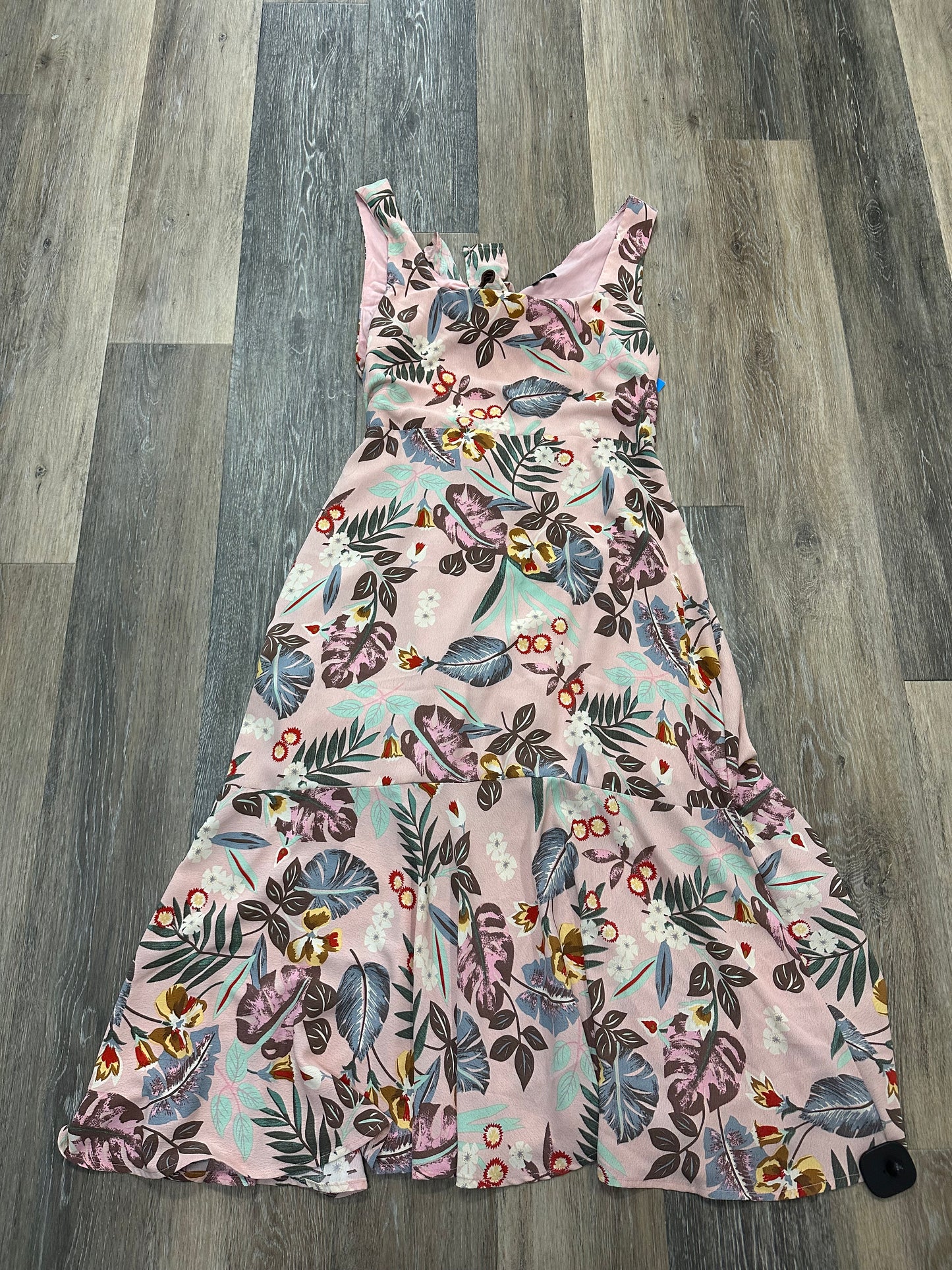 Floral Print Dress Casual Midi Lulus, Size Xl