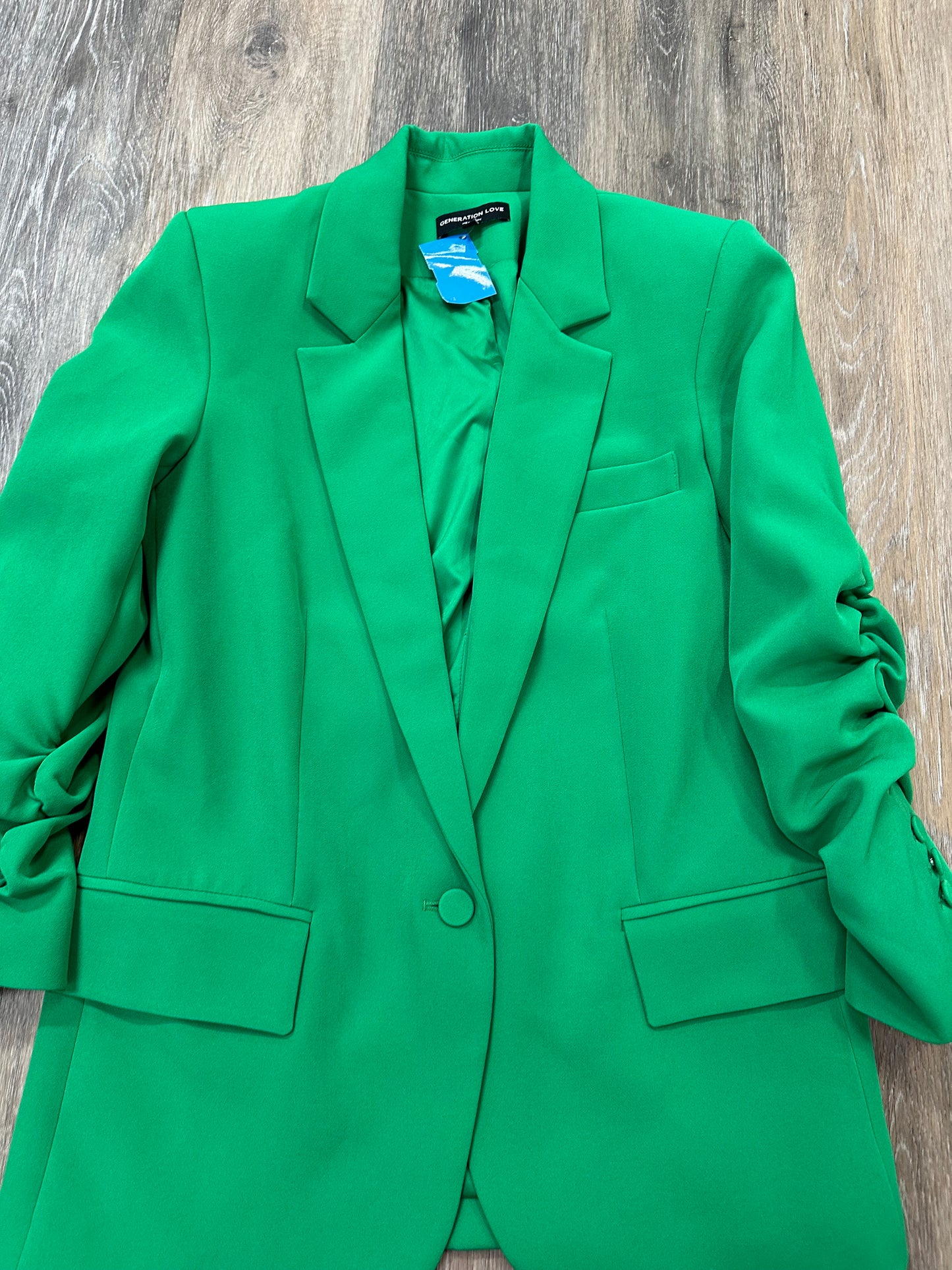 Blazer Designer By Generation Love In Green, Size: Xs