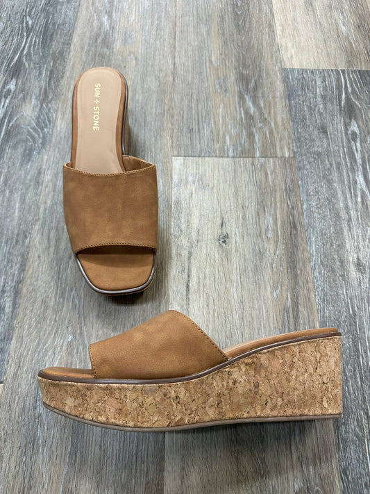 Sandals Heels Wedge By Sun + Stone  Size: 8.5