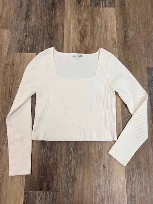 Top Long Sleeve By And Now This In White, Size: L