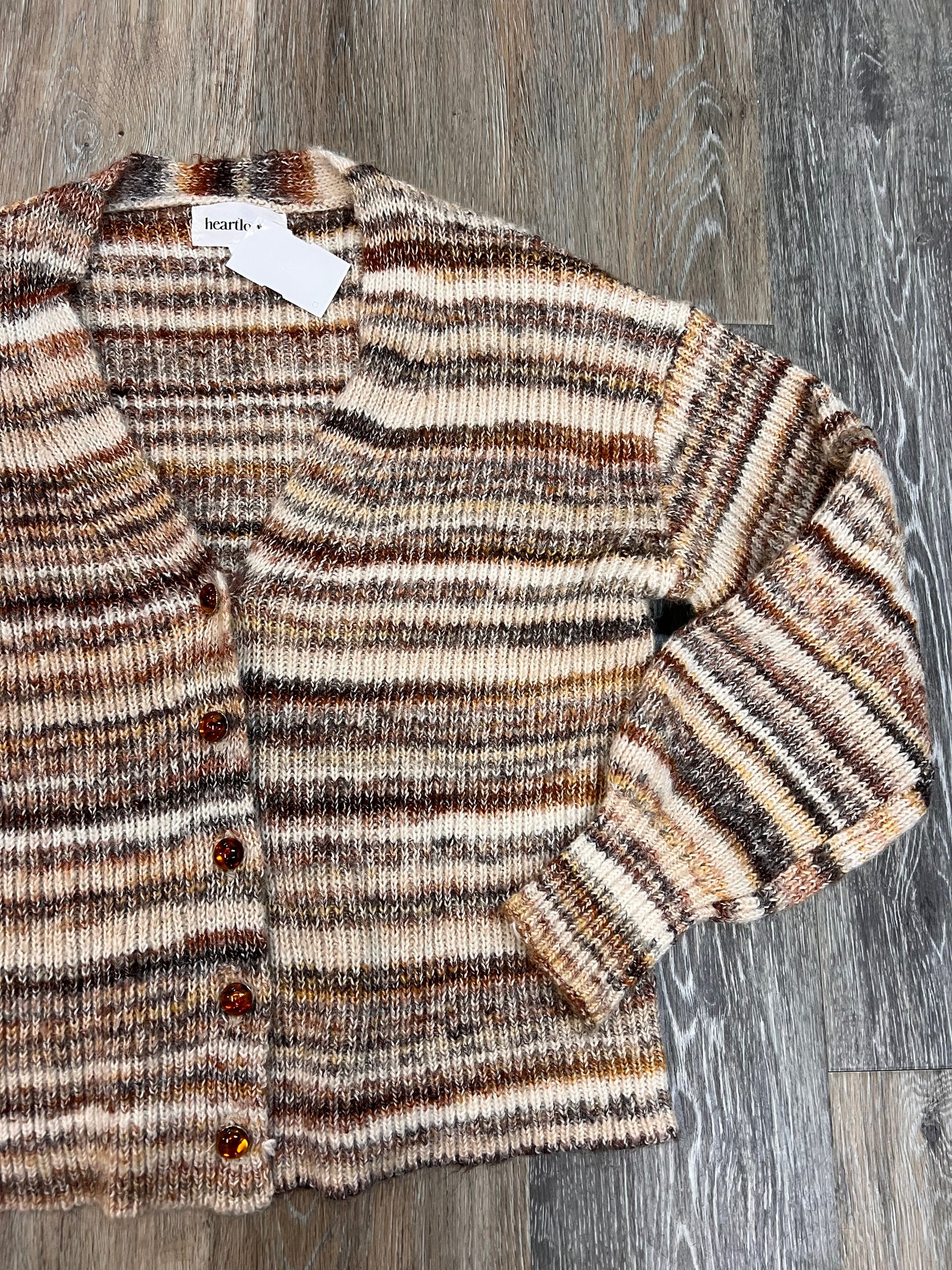 Sweater By Heartloom In Brown, Size: Xs