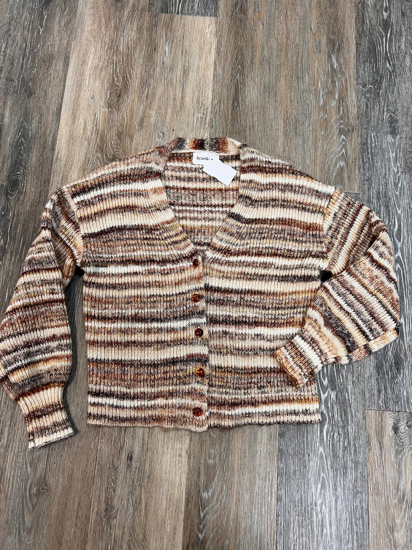 Sweater By Heartloom In Brown, Size: Xs