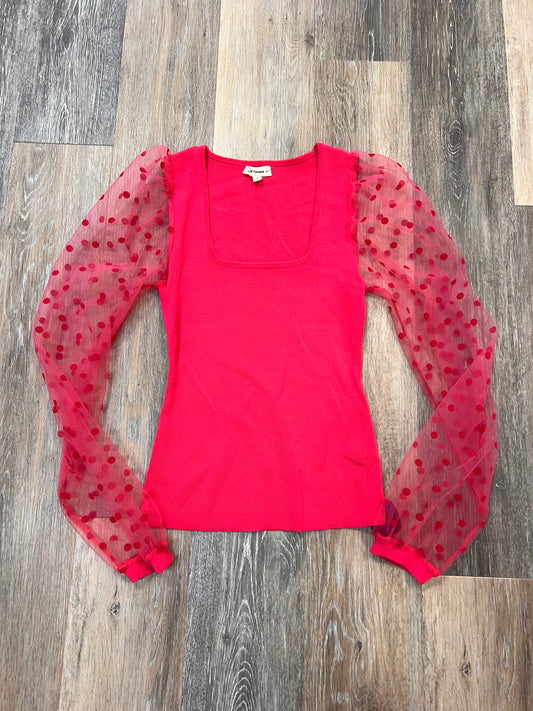 Top Long Sleeve By Ee Some In Pink, Size: S