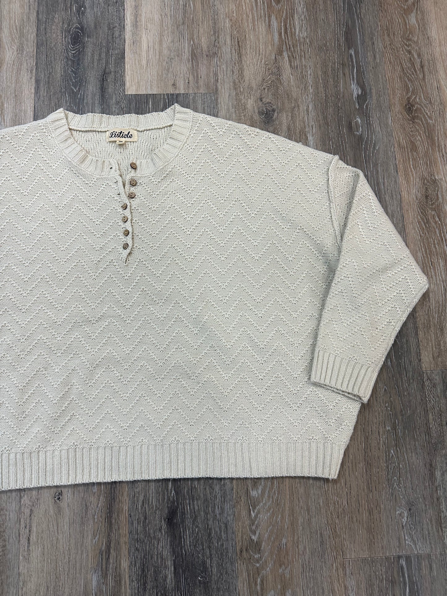 Sweater By Listicle In Cream, Size: M